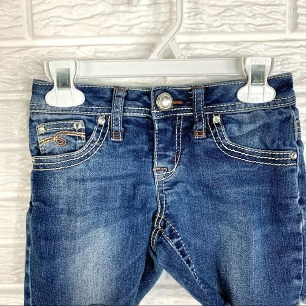 5/$25 Justice Premium Jeans Cut Off Jean Shorts Size 7R